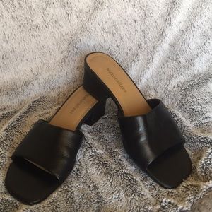 Black Slip On Heels